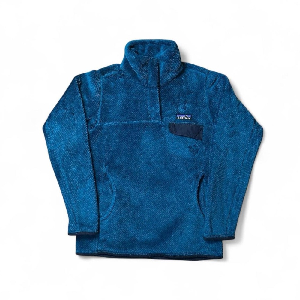 Patagonia Blue Fleece Pullover Jacket